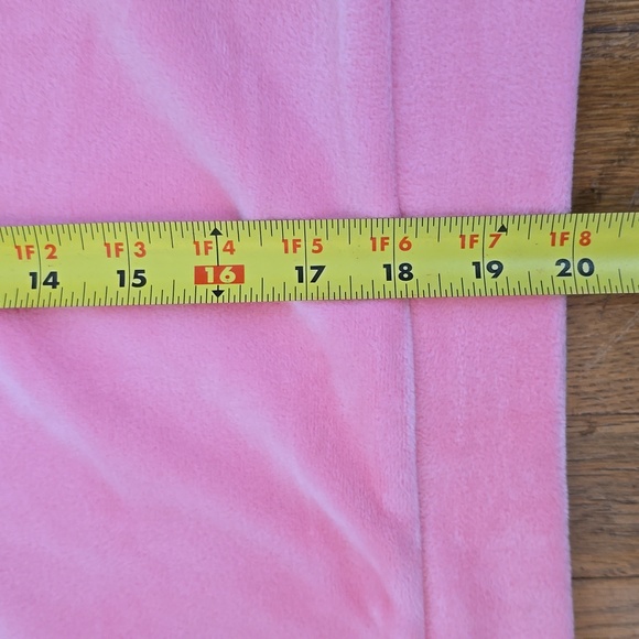 JUICY COUTURE WOMEN'S JUNIOR PINK LONG SLEEVE VELVETEEN PULLOVER TOP SIZE MEDIUM - Picture 13 of 16